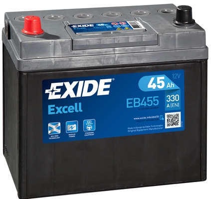 EXCELL Exide Excell 12V 45Ah 300A EB455